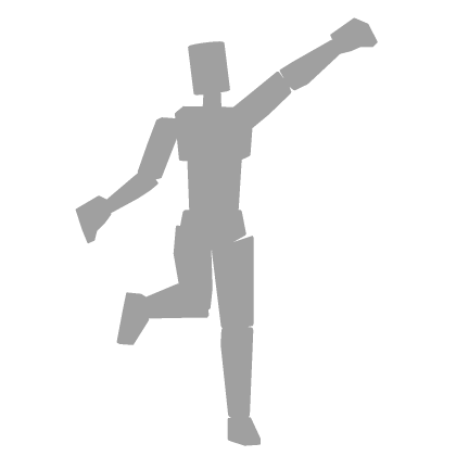 cute kawaii girl idle animation pose