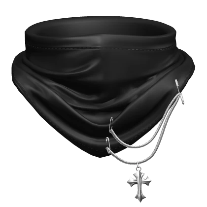 Neck Scarf Black Chrome Cross Face Mask Winter 1.0