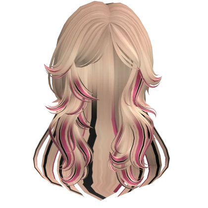 layered grunge wavy fluffy hair (gyaru)