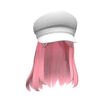 Pink Hair With Hat