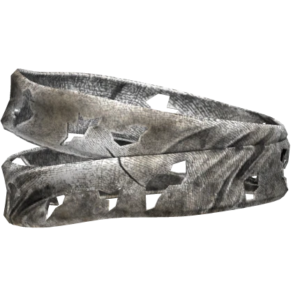 White Dirty Grunge Face Bandage Wraps