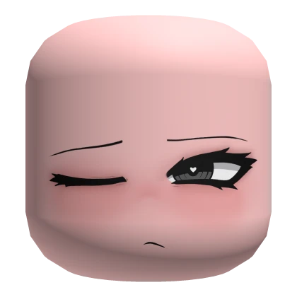 Colorable Eyes Sleepy Face - Pink