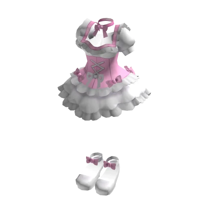 Anime maid White and Pink