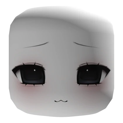 :3 kawaii sweet doll anime face mask