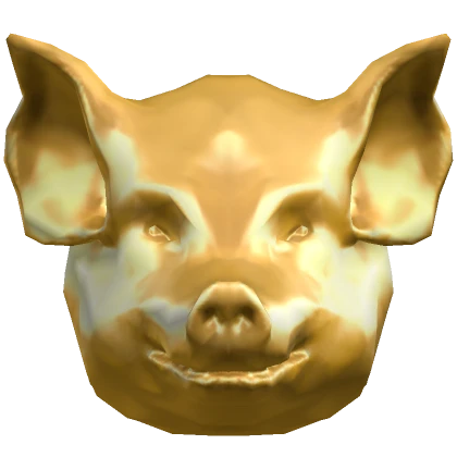 Gold Pig Mask