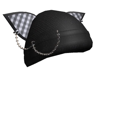 Black Chained Cat Beanie