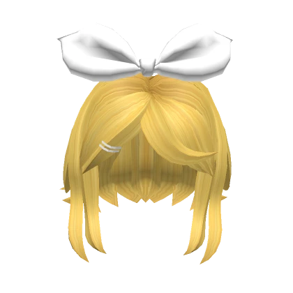 Short Hair With Blonde Bow