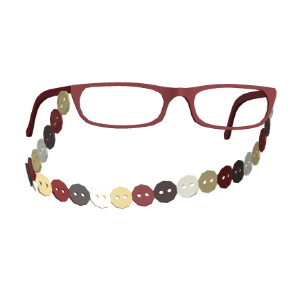 ♡ harajuku mori kei igari red button glasses