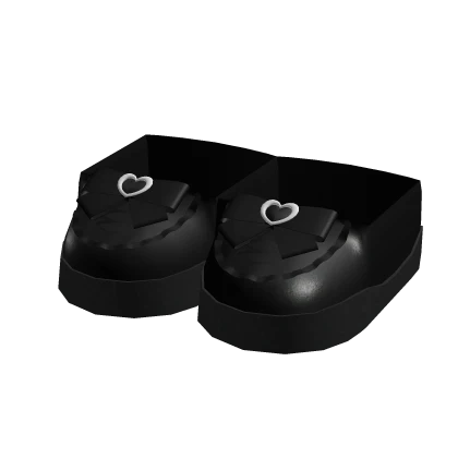 jirai kei doll bow sneakers black 