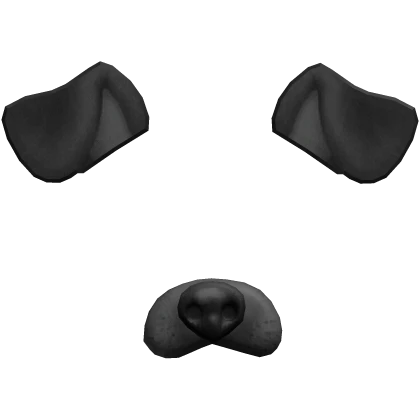 Cute Puppy Dog Face Filter Black