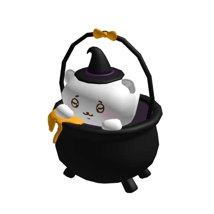  𖹭 : kawaii halloween chiikawa witch cauldron