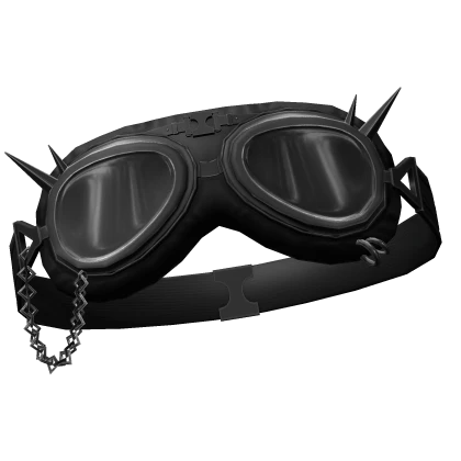 Black Tilted Punk Goggles