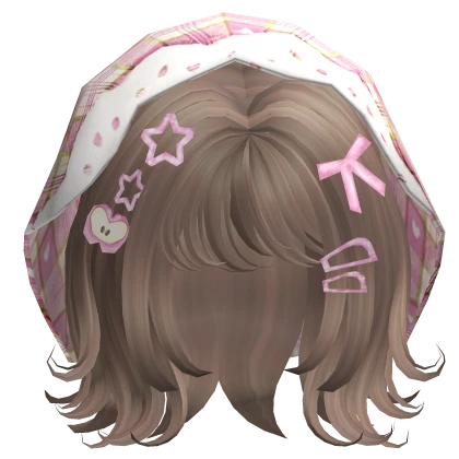 igari mori kei short bob w/ pink charms -milktea