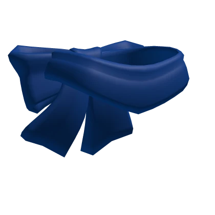 Blue Bow Scarf