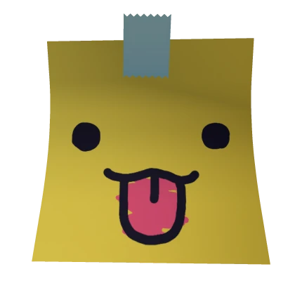 Silly Face Sticky Note Mask