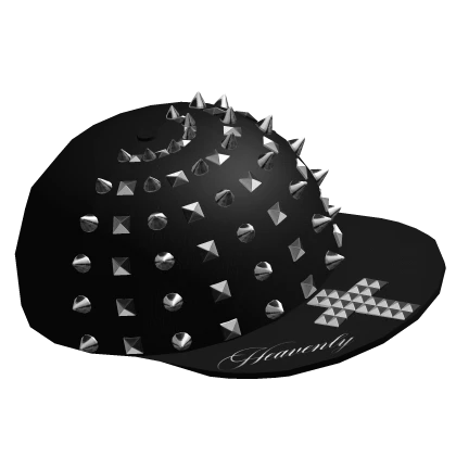black studded cross heavenly spiky vkei scene cap