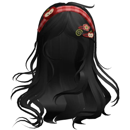 Igari Black Blonde Hair W/ Red Headband