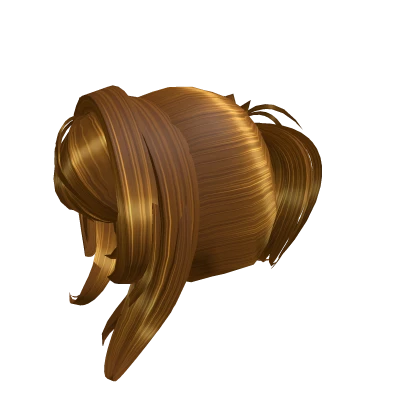 Bacon Hair Aesthetic short ponytail w long strands