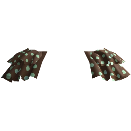 ♡ cute mint choco polka dot accent skirt ruffles