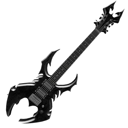 Black Punk Rockstar Guitar