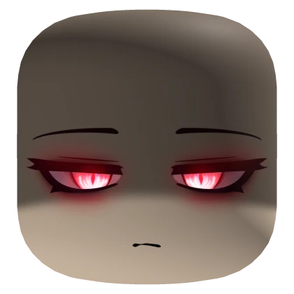 Shadowed Pretty Face Red Glowing Eyes - Soft Beige