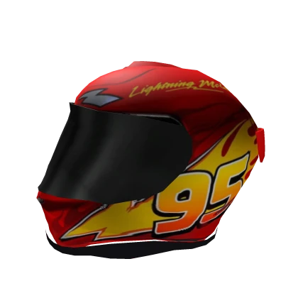 Red Lighting Mcqueen Motorcycle Racing Helmet