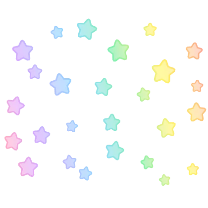 Pastel Rainbow Stars Aura