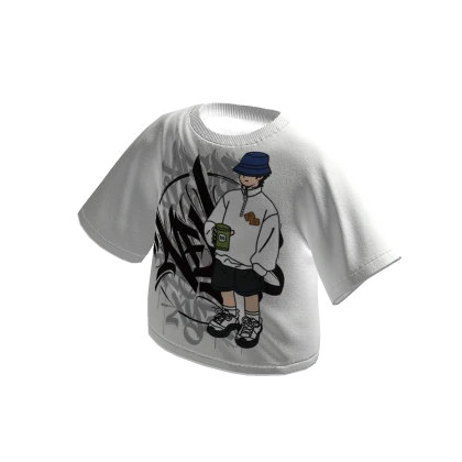 Boxy T Shirt White Y2K