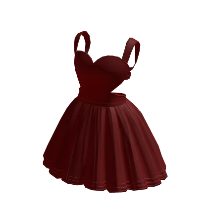 Red Pleated valentines day heart dress