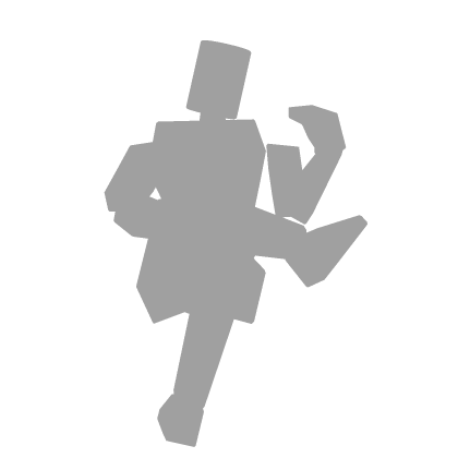 Floating Cute Kawaii Girl Pose