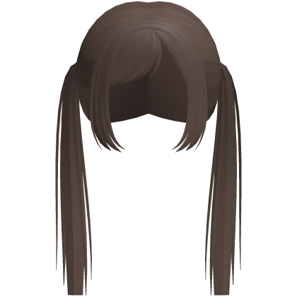 ʚ♡ɞ long pretty brown pigtails