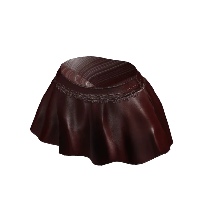 Leather mini skirt red