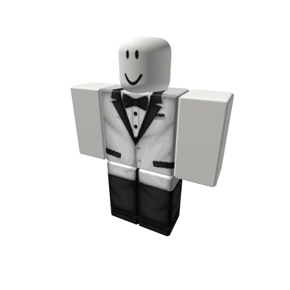 White Tuxedo Black Pants