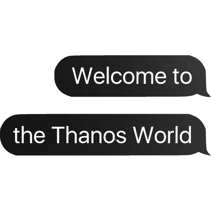 Welcome to the Thanos world squid game text