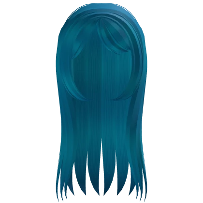 ♡ kawaii wispy protagonist hair in blue