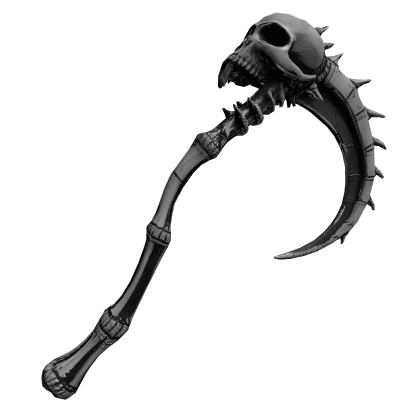 Black Skeleton Scythe