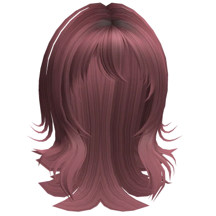 Layered Wolf Cut (Dark Pink)