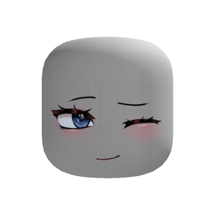 Winking Realistic Chibi Anime Face