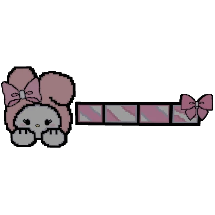 Pink Hello Kitty 8-Bit Health Bar