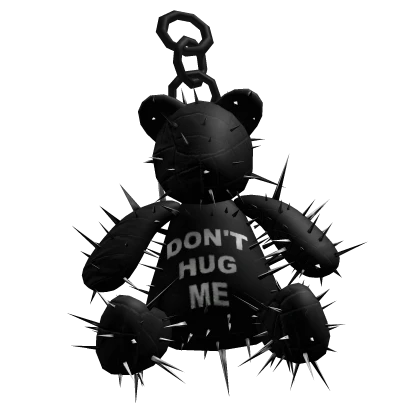 Black Spikey Bear keychain