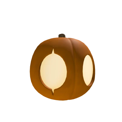 Pumpkin Head with Glowing Eyes 