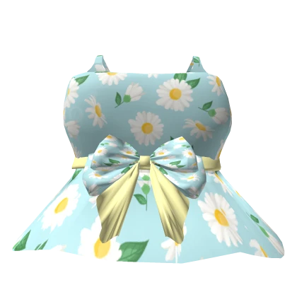 🌼 3.0 Cute Daisy Bow Dress