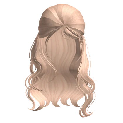 Cute Kpop Girl Soft Side Part Hair Blonde