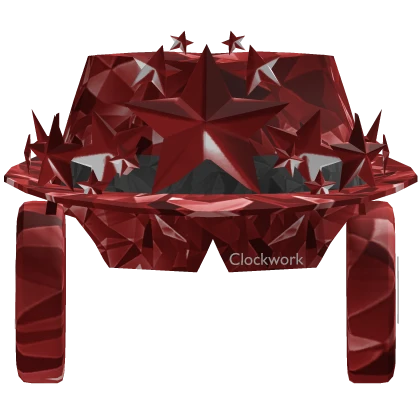 Red Fedora + Crowns + shades + headphones