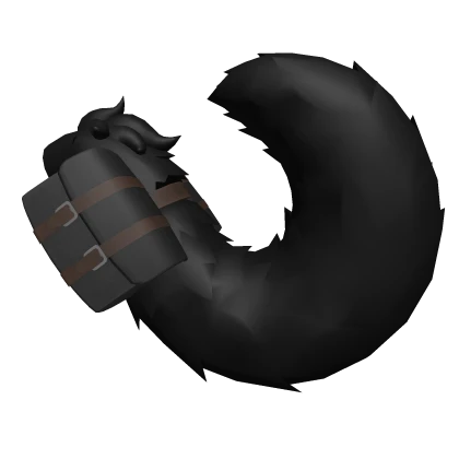 Black Fluffy Tail With Tail Bags