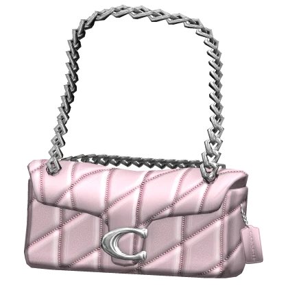 Coach Quilted Shoulder Bag Baby Pink
