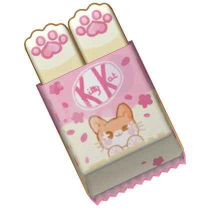 kawaii pink kitty chocolate bar