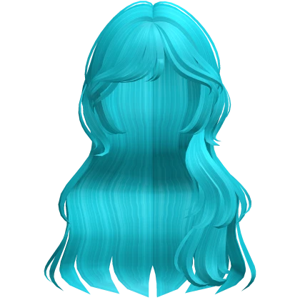 π€ long n sweet summer curls neon blue teal