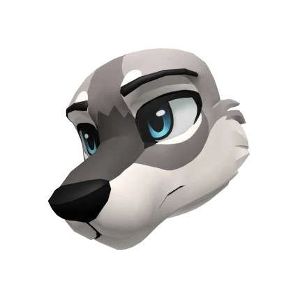 Gray Wolf Head