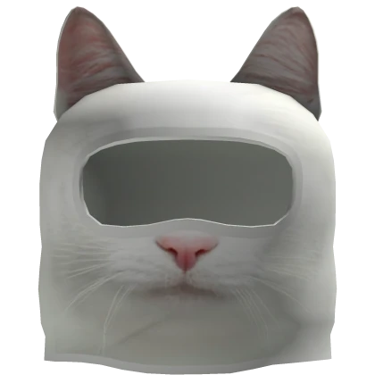White cat ski mask